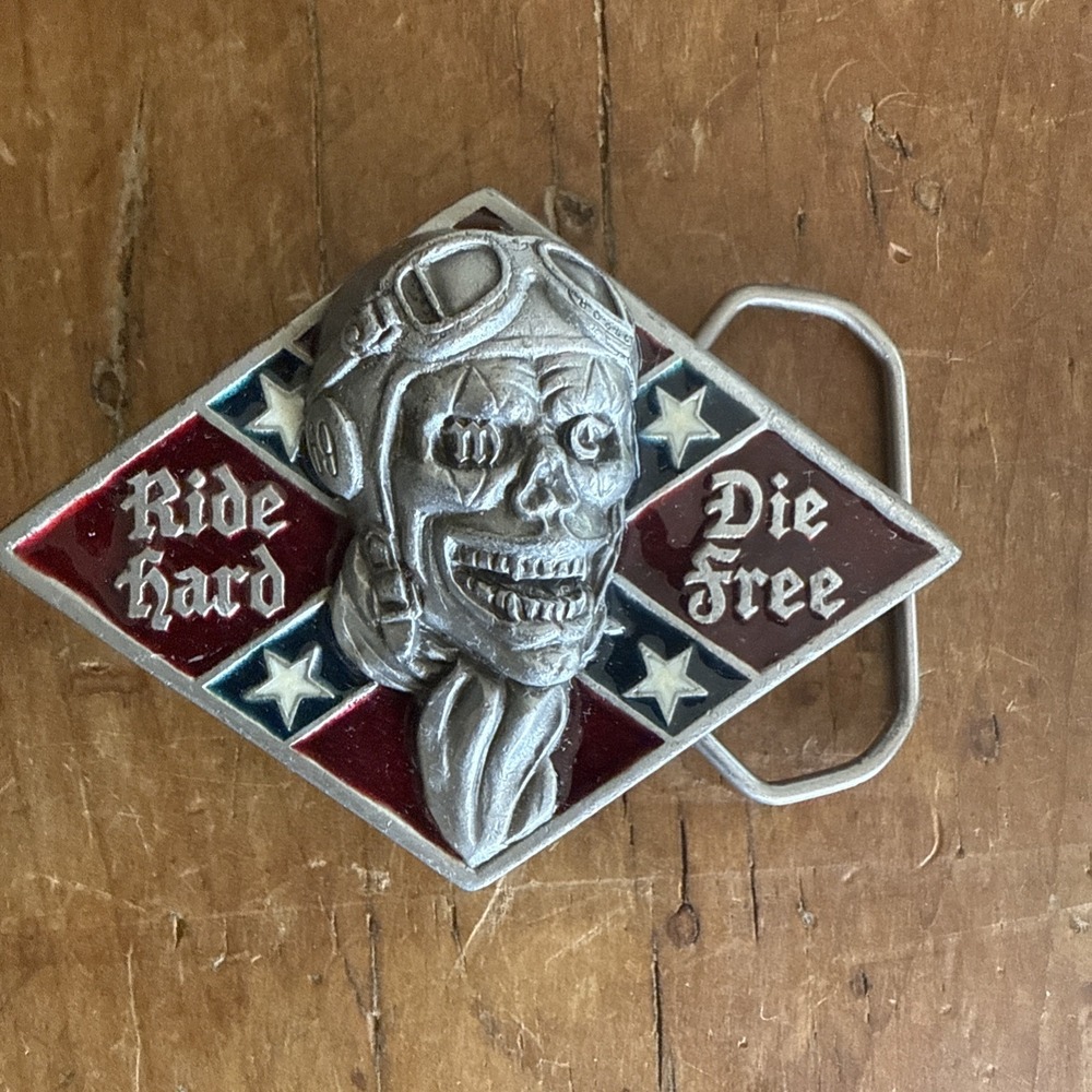 RIDE HARD DIE FREE‎ Great American Products BELT BUCKLE. 3096